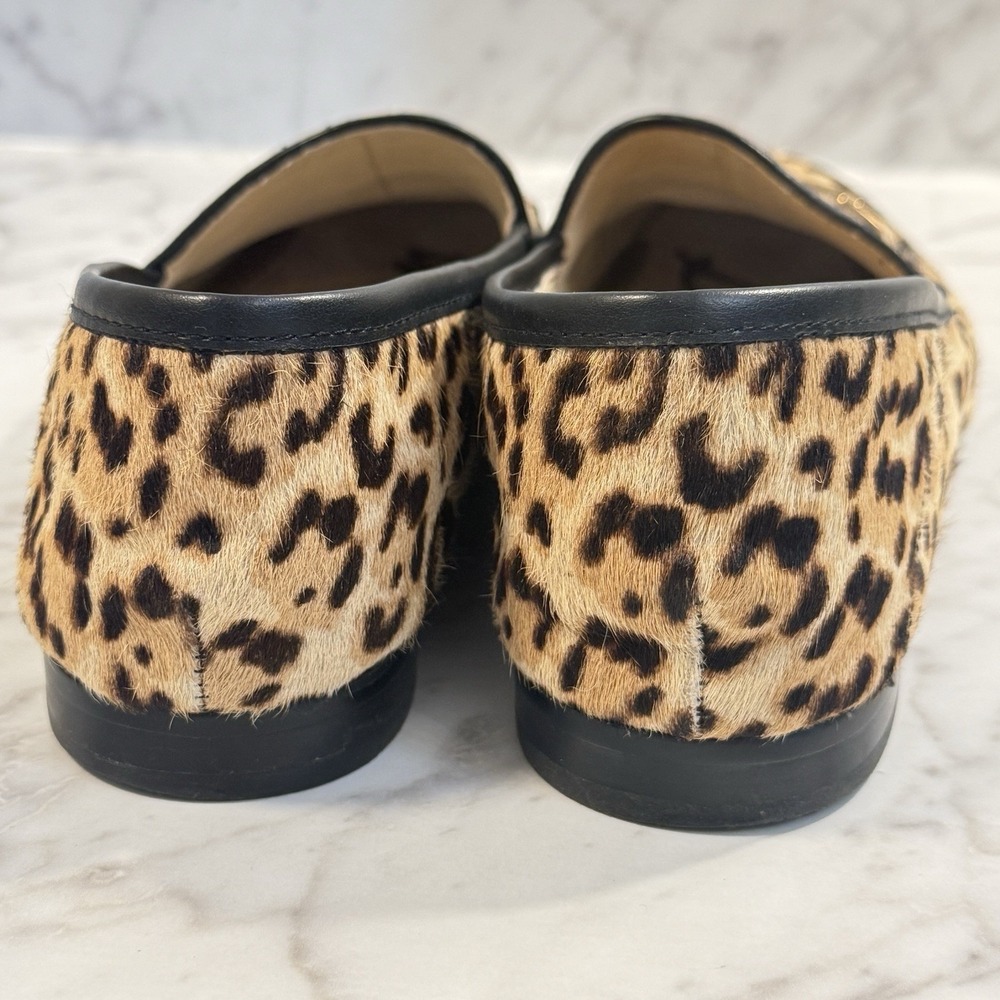 Sam Edelman Loraine Horsebit Cheetah Print Loafers Shoes Women Size 8.5 - Picture 4 of 9